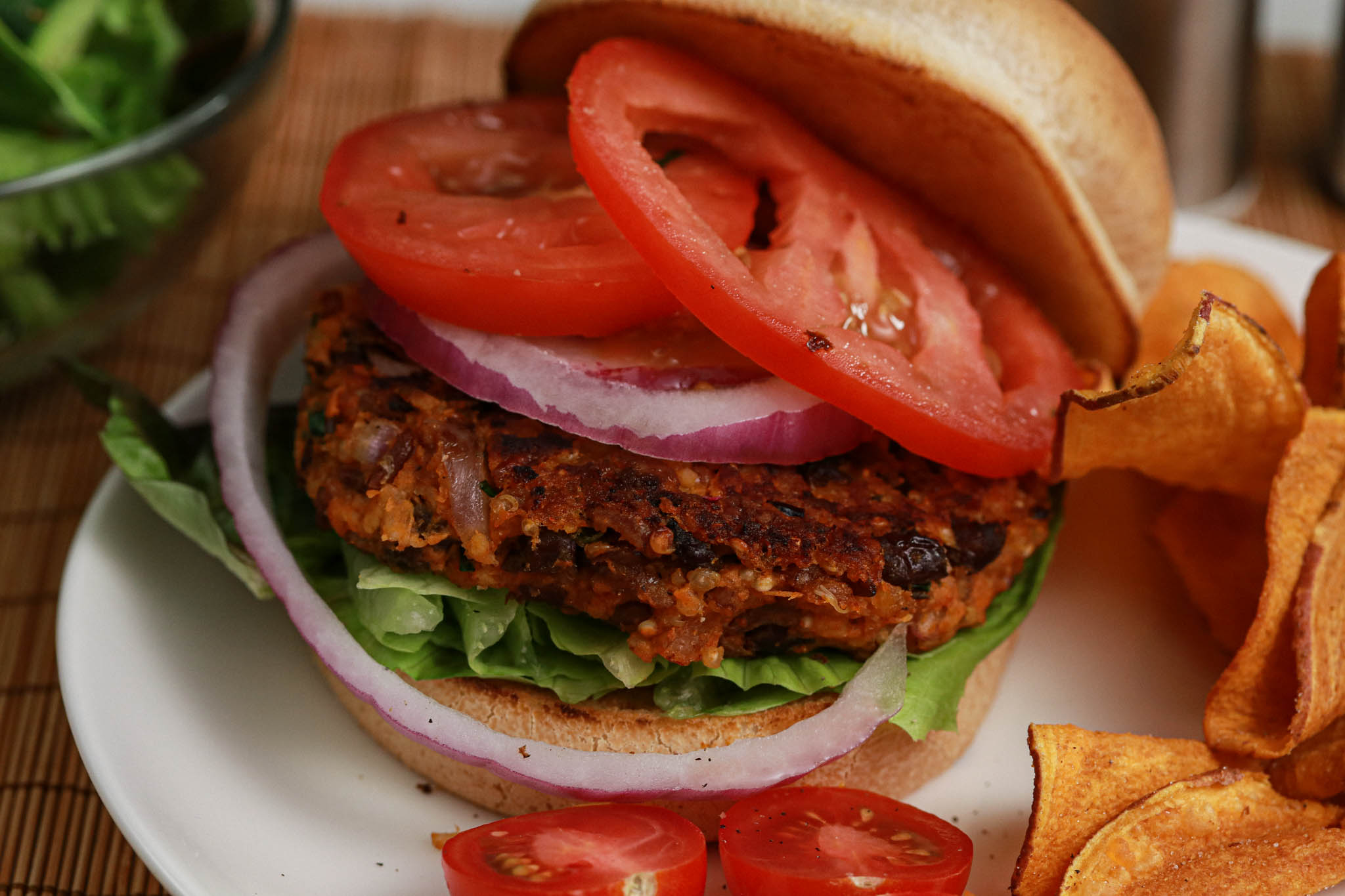 GlutenFree Vegan Sweet Potato & Bean Burgers\Kinnikinnick Foods